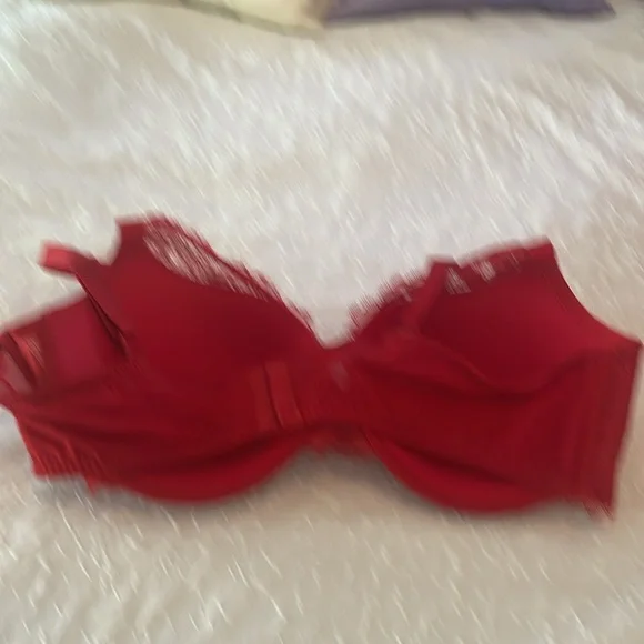 Red Lace Bra - Picture 3 of 5